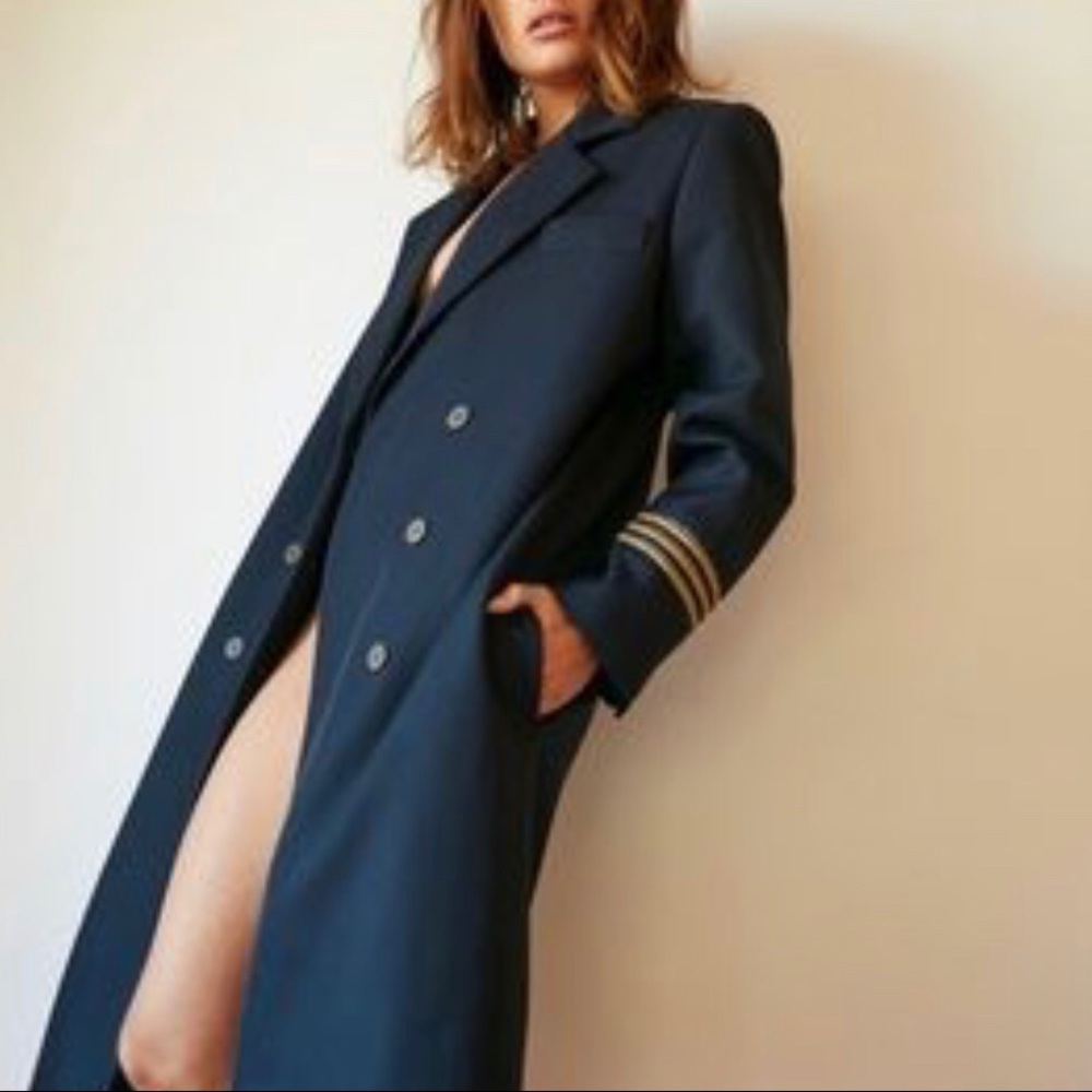 Straight coat with jewel buttons. The Kooples!